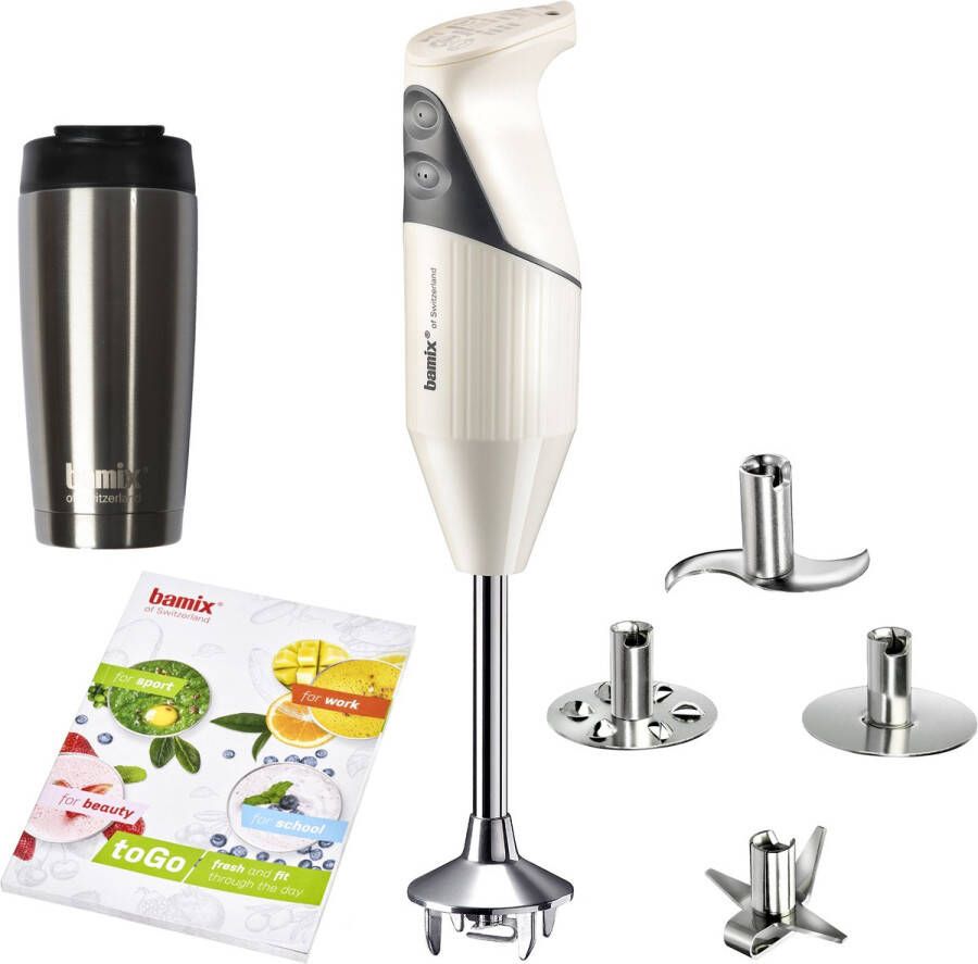 Bamix Staafmixer To Go-box 200 cream met Thermische beker