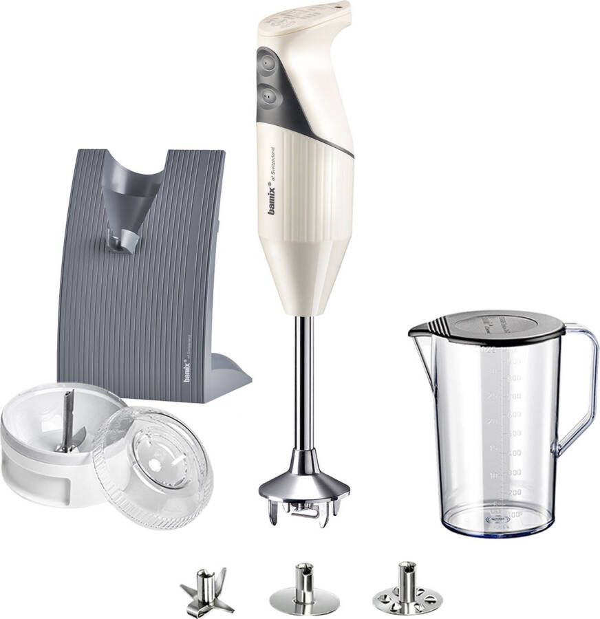 Bamix Staafmixer Swissline M200 Cream Ivory 200 W Met Accessoires & Smart Helpers