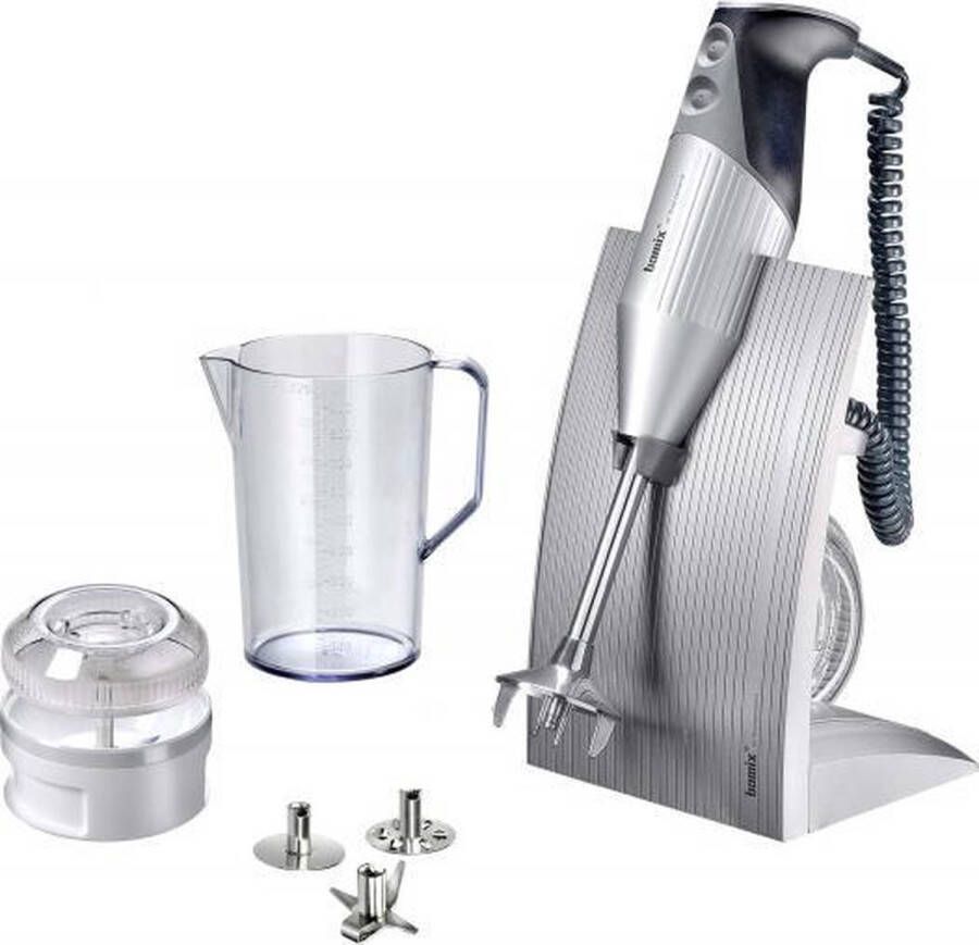 Bamix Staafmixer SwissLine Zilver M200 Met Accessoires En Smart Helpers