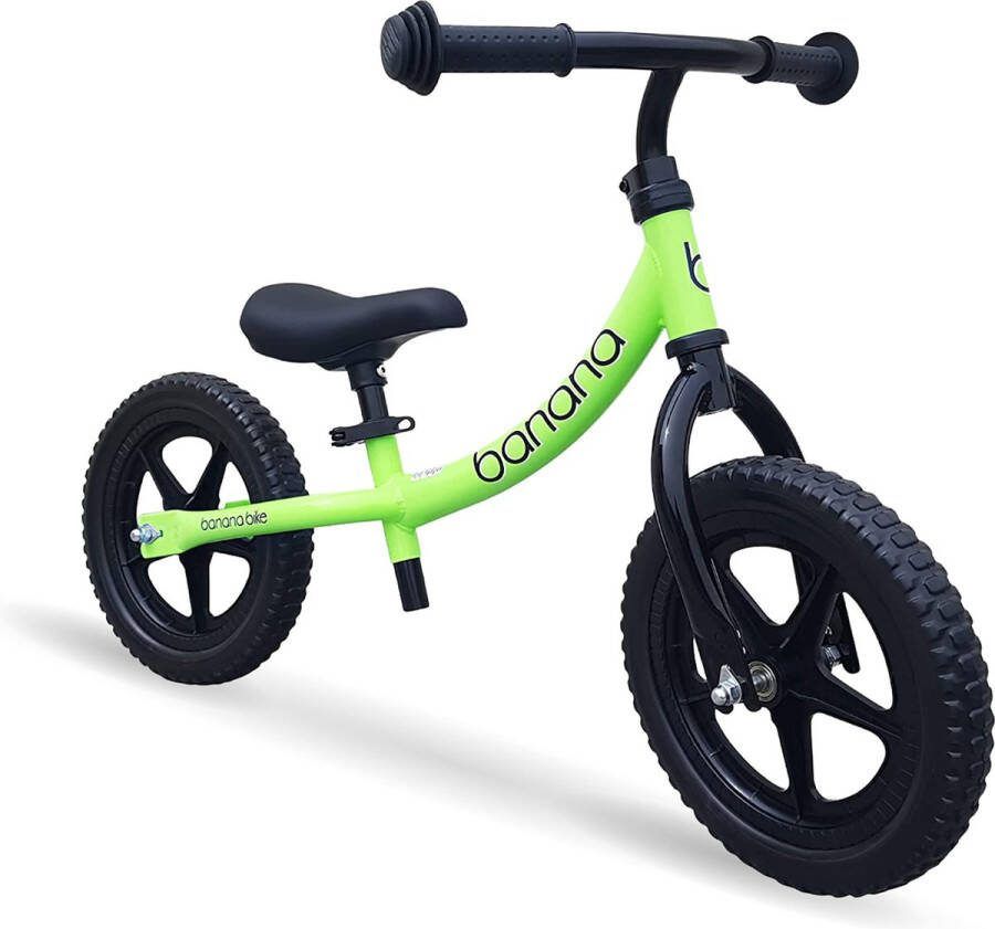 Banana Bike & LAVA Sport Banana Bike LT Bike – Kinderfiets zonder pedalen – Lichtgewicht fiets met aluminium frame – Loopfiets voor meisjes – Verstelbaar stuur en zadel – Lekvrije EVA-banden – 12 inch
