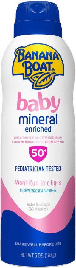 BANANA BOAT Baby Mineral Enriched Sunscreen Spray SPF 50 Zonnebrand Baby