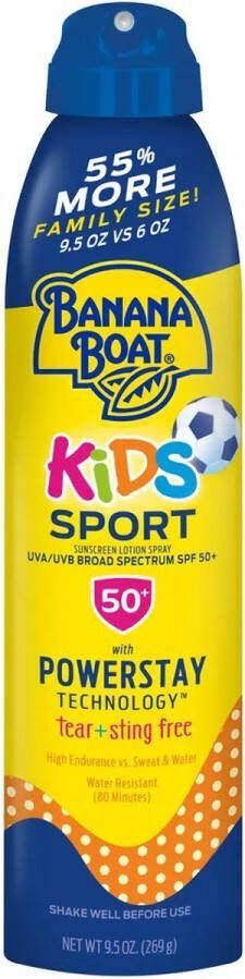 BANANA BOAT Kids' Sport Sunscreen Spray SPF 50+ Zonnebrand Kinderen 269g