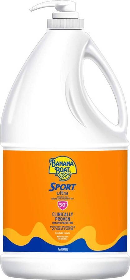 BANANA BOAT Sport Ultra Sunscreen Lotion Bulk Sunscreen Sportevenementen SPF 50 3.78L