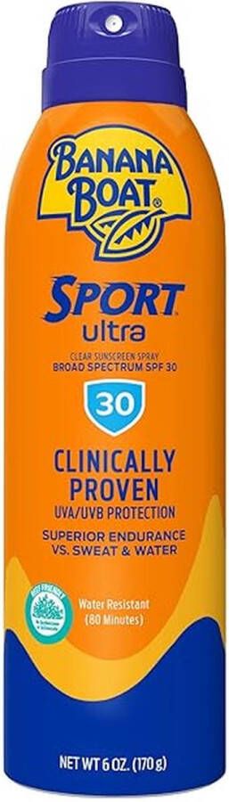 BANANA BOAT Ultra Sport Clear Sunscreen Spray SPF 30 170g