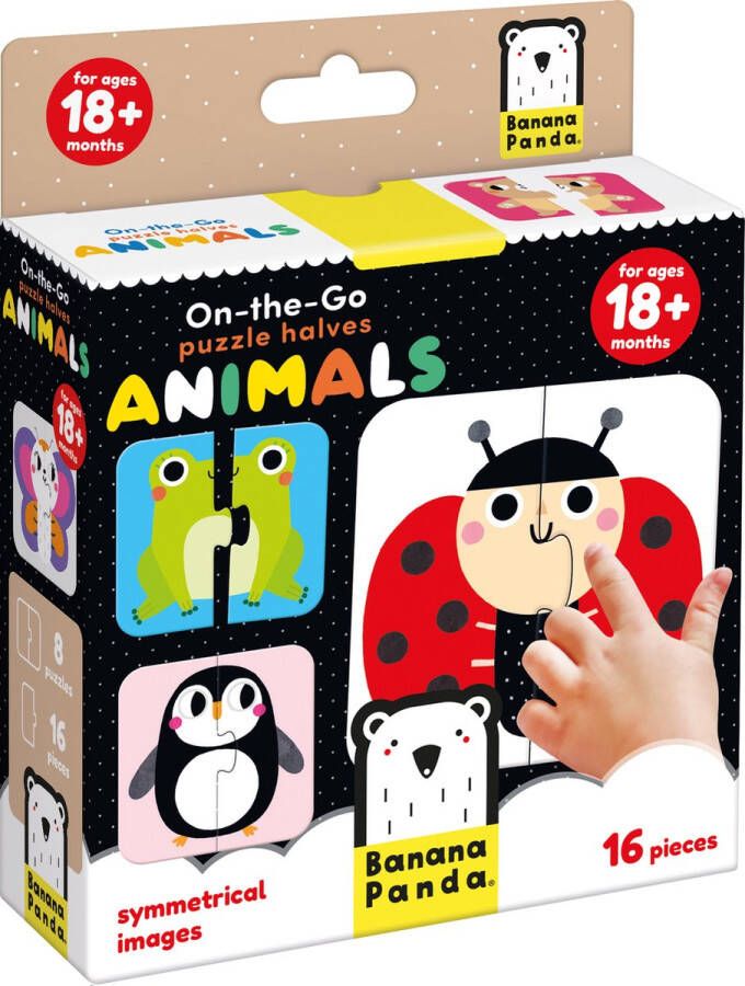 Banana Panda On-the-Go Puzzle Halves Animals 18m+