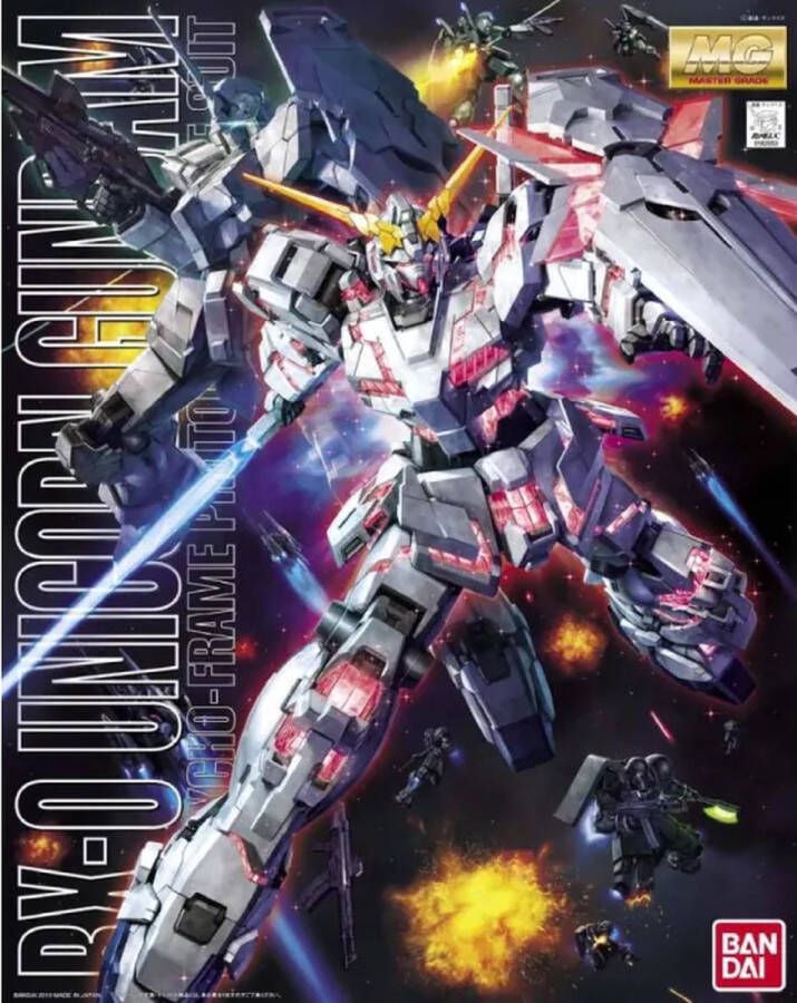 Bandai Hobby Gundam MG 1 100 RX-0 Unicorn Gundam Full Psycho Frame Prototype Bouwpakket