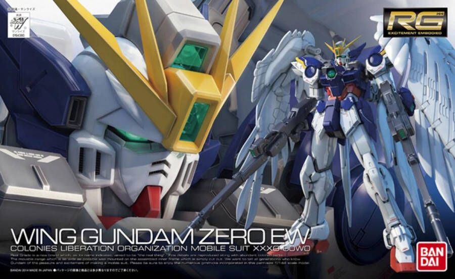 Bandai Hobby GUNDAM Model Kit Real Grade Wing Gundam Zero EW 13 CM