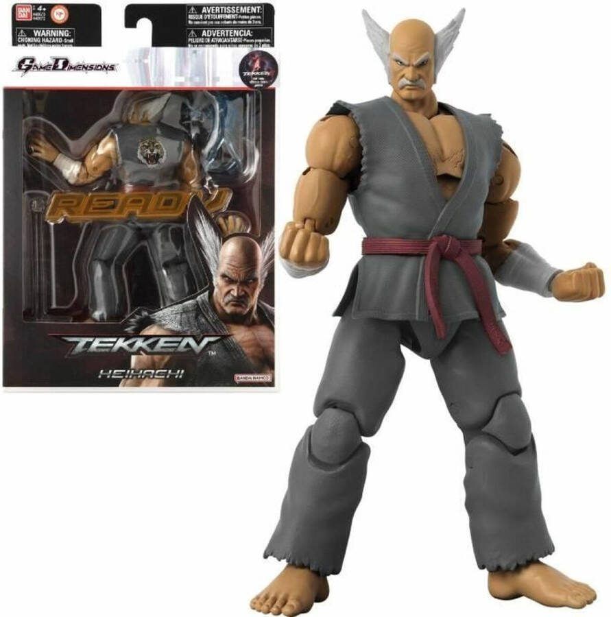 Tekken actiefiguur Bandai Heihachi Mishima Spelafmetingen 17 cm