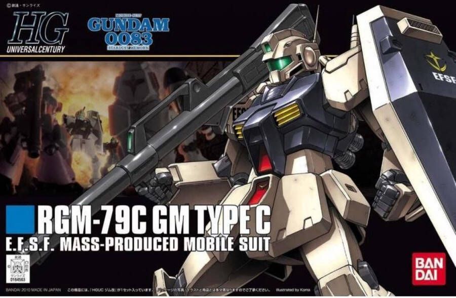 Bandai Namco GUNDAM HGUC RGM-79C GM Type C 1 144 Model Kit