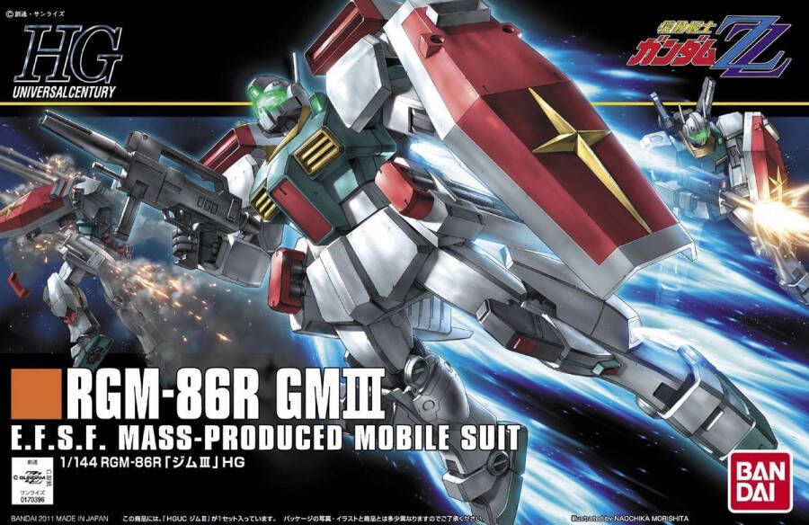 Bandai Namco GUNDAM HGUC RGM-86R GM III 1 144 Model Kit