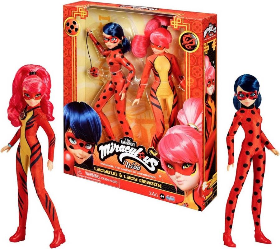 Bandai Namco Miraculous: Tales of Ladybug and Cat Noir Special Shanghai Ladybug and Cat Noir 26 cm Doll
