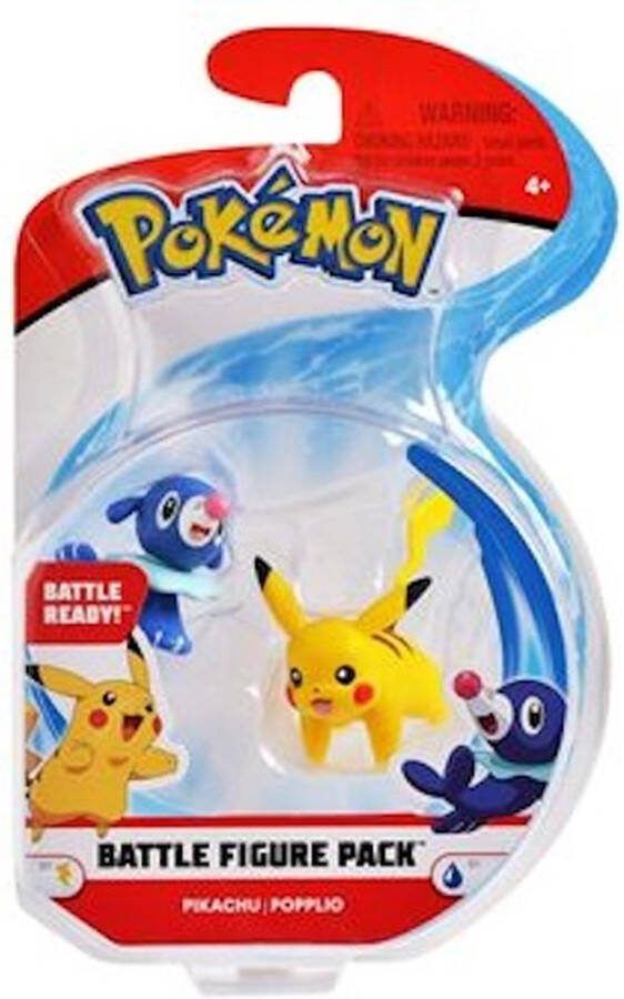 Bandai Namco POKEMON Battle Figure Pack Pikachu & Popplio 8cm Set van 2 S1