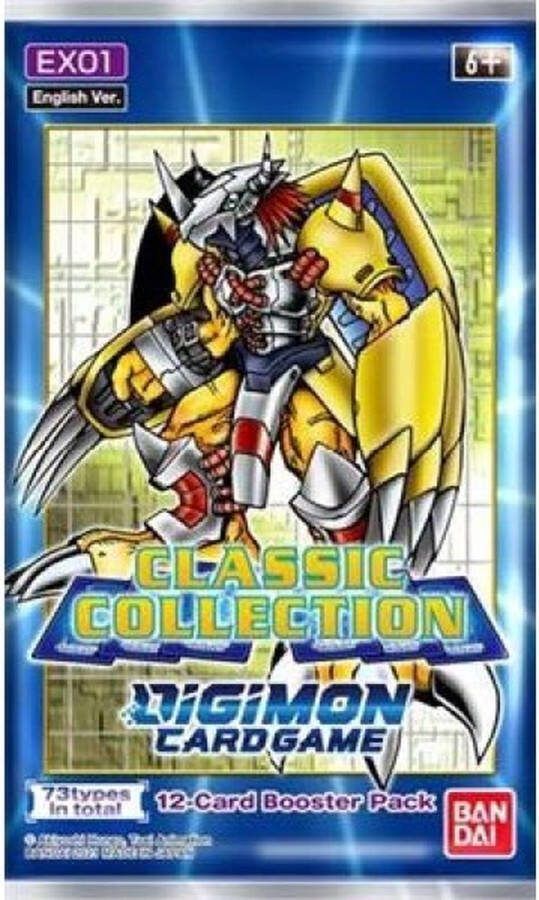 Bandai Namco Trading Card Digimon Classic Collection Booster Pack (12 card)