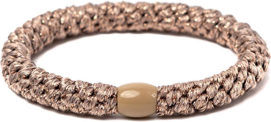 Bandit z Haarelastiekje en armbandje 2-in-1 brown dove glitter DEZELFDE DAG VERZONDEN (vóór 15.00u besteld)