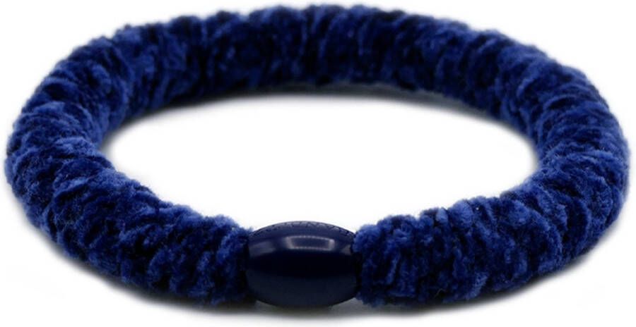 Bandit z Haarelastiekje en armbandje 2-in-1 navy velvet| DEZELFDE DAG VERZONDEN (vóór 15.00u besteld)