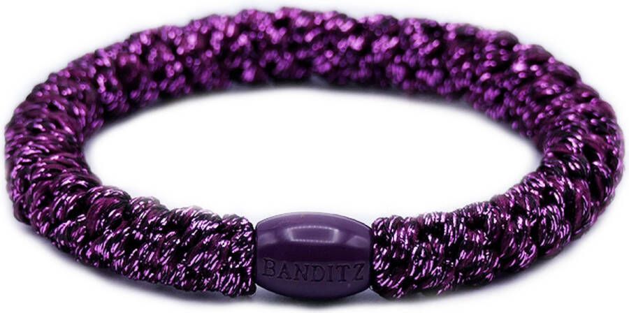 Bandit z Haarelastiekje en armbandje 2-in-1 purple fairy dust glitter| DEZELFDE DAG VERZONDEN (vóór 15.00u besteld)