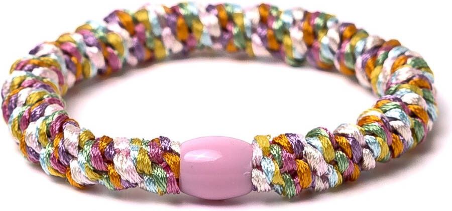 Bandit z Haarelastiekje en armbandje 2-in-1 rainbow mix | DEZELFDE DAG VERZONDEN (vóór 15.00u besteld)