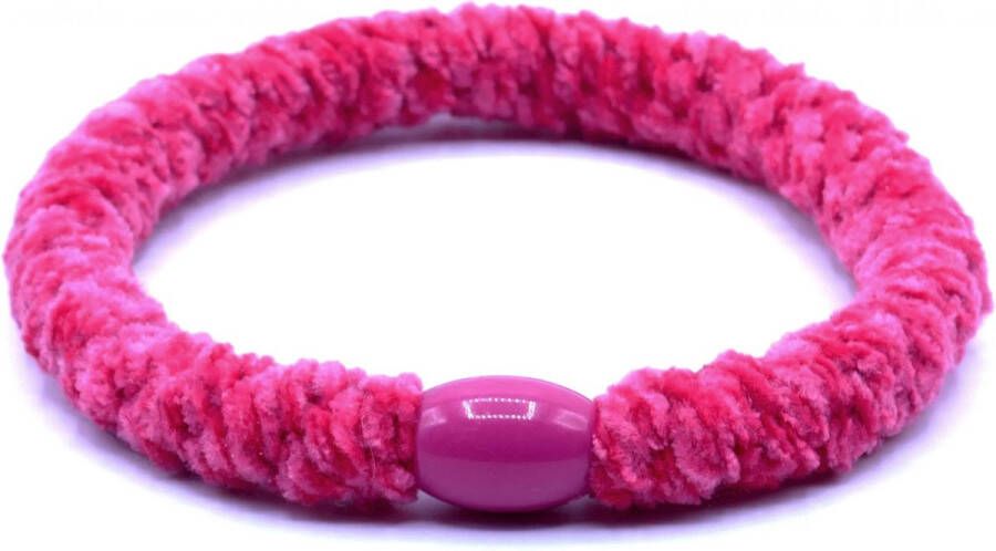 Bandit z Haarelastiekje en armbandje 2-in-1 velvet fuchsia DEZELFDE DAG VERZONDEN (vóór 15.00u besteld)