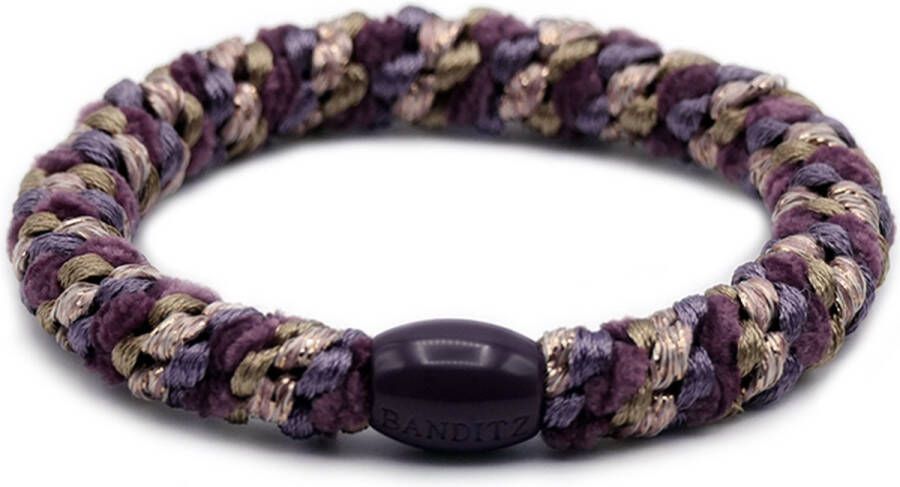 Bandit z Haarelastiekje en armbandje 2-in-1 violet velvet mix| DEZELFDE DAG VERZONDEN (vóór 15.00u besteld)