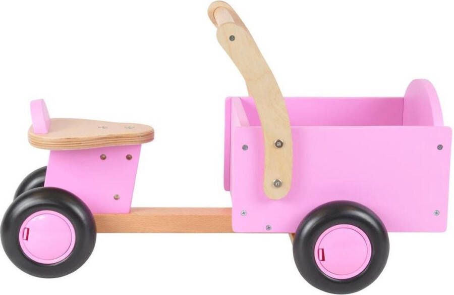 Bandits & Angels Houten bakfiets little rider pink 1 jaar meisjes