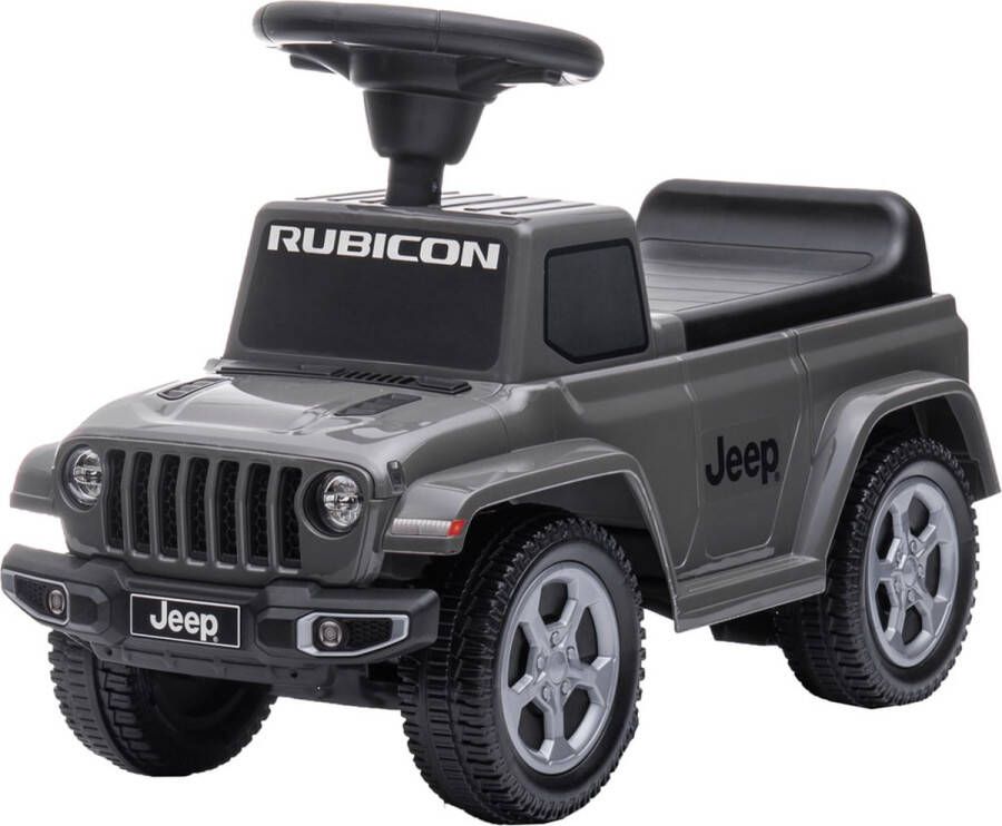 Bandits & Angels loopauto Jeep Rubicon grijs 1 jaar jongens grijs