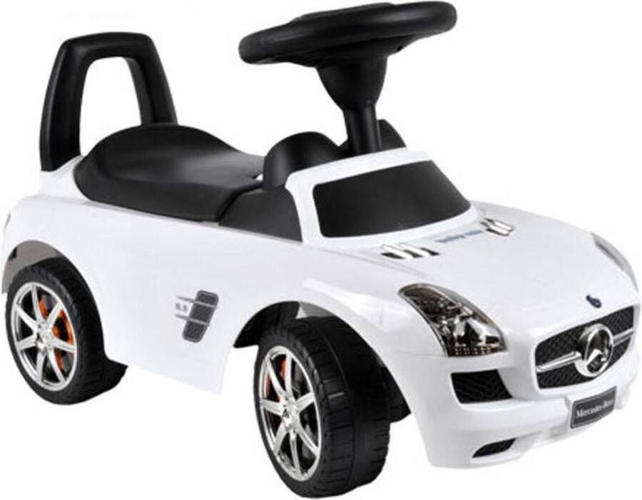 Bandits & Angels loopauto Mercedes-Benz SLS AMG wit 1 jaar jongens en meisjes wit