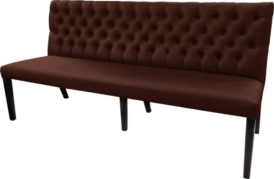 Bankstyle.nl Gecaptionneerde design eetkamerbank 160 cm breed in verschillende kleuren. P986