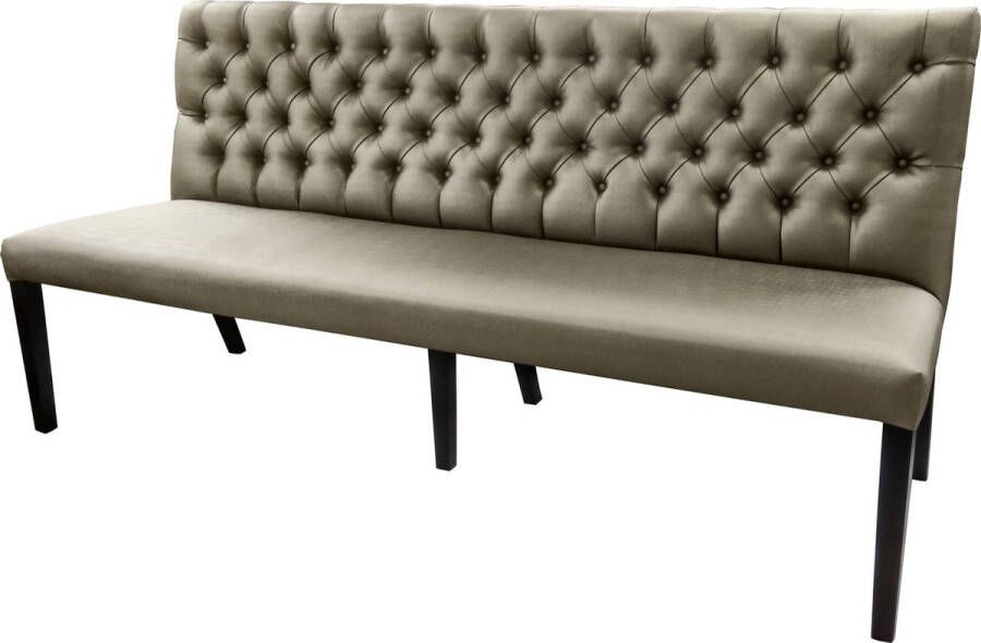 Bankstyle.nl Gecaptionneerde design eetkamerbank 200 cm breed in verschillende kleuren. Antiq