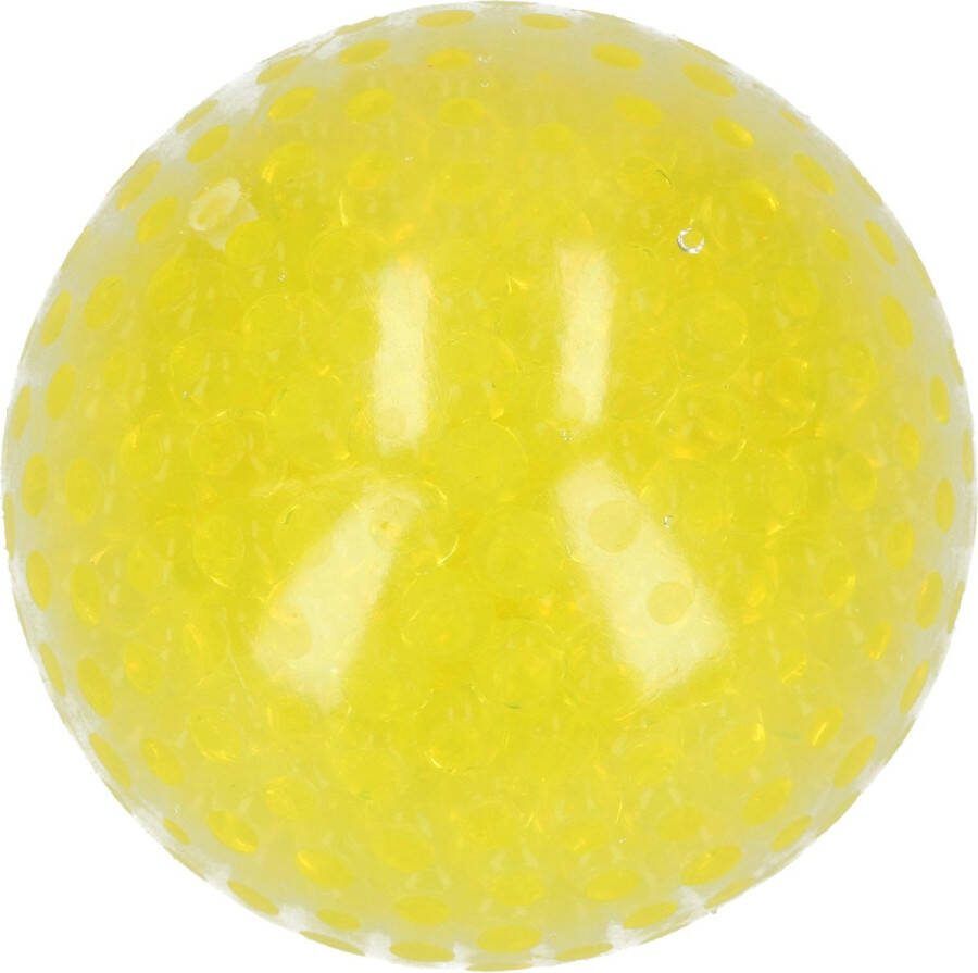 Banzaa Anti Stressbal – 7cm Versterking van de Hand Pols en Onderarm waterparels Geel