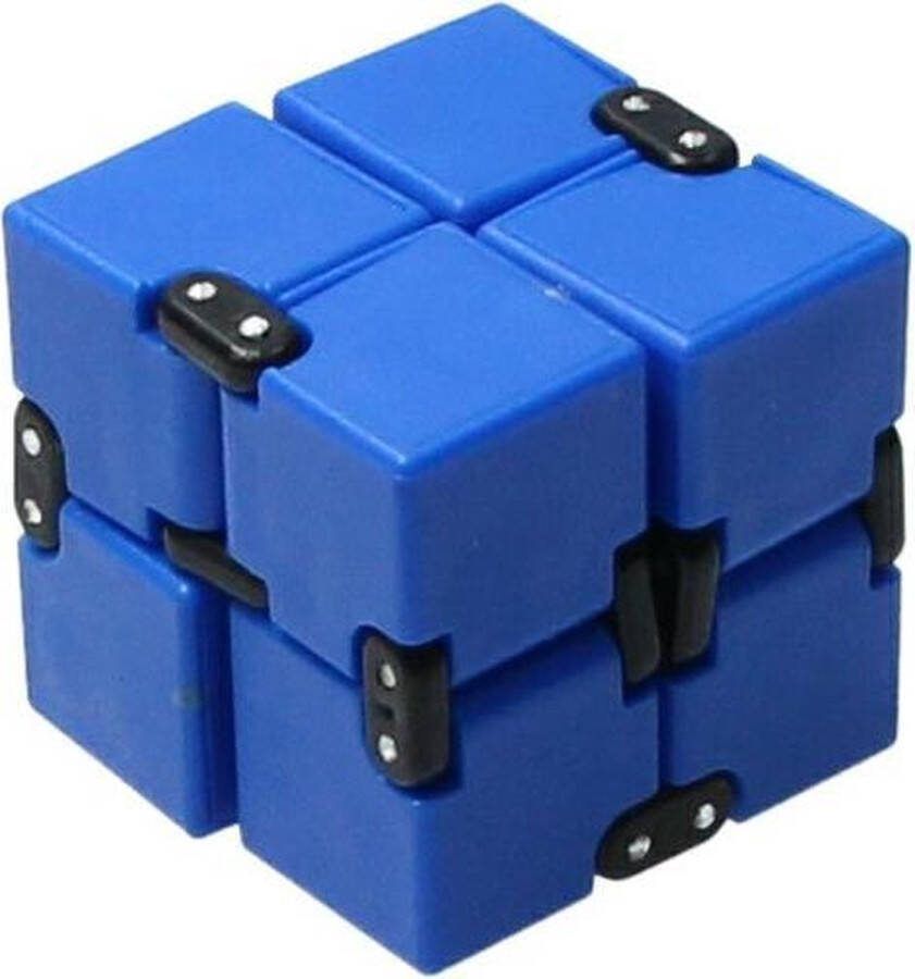 Banzaa Infinite Magic Cube Friemelkubus Fidget Toys Blauw