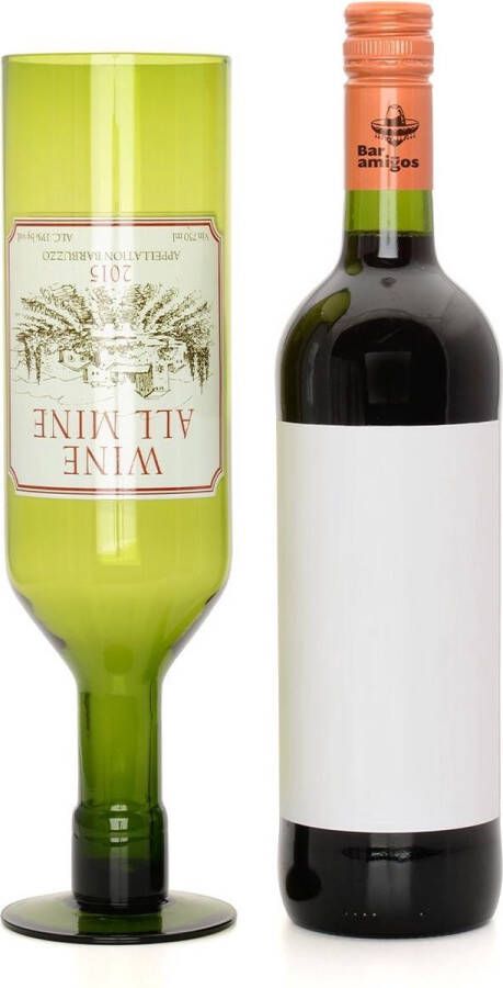 Bar Amigos Groot Wijnglas XXL 750ml Grappig Jumbo glazen wijnkaraf decanter – Wijn Fles – Grappige cadeaus Glas