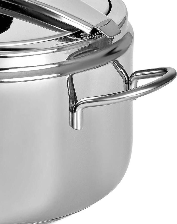 Barazzoni Snelkookpan Made in Italy 5 liter Acier inoxydable-diamètre 22 cm