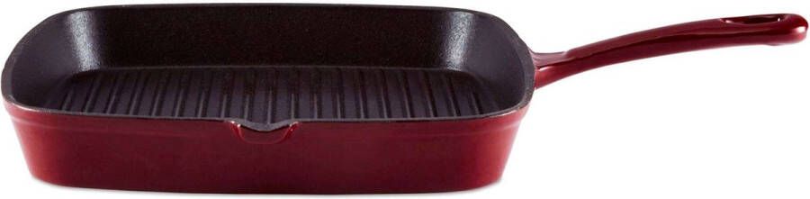 Barbary & Oak Foundry Grillpan Gietijzer 23 x 23 cm Gietijzer Rood