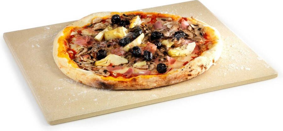 Barbecook BBQ Pizzaplaat Pizzasteen Voor Barbecue Rechthoekig 43 x 35 cm