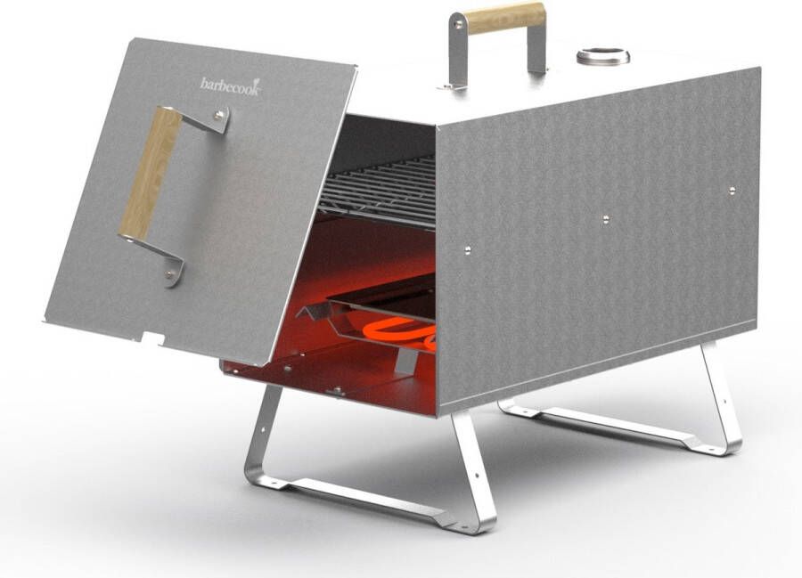Barbecook Otto 2.0 Rookoven Elektrisch RVS 51x26x41cm