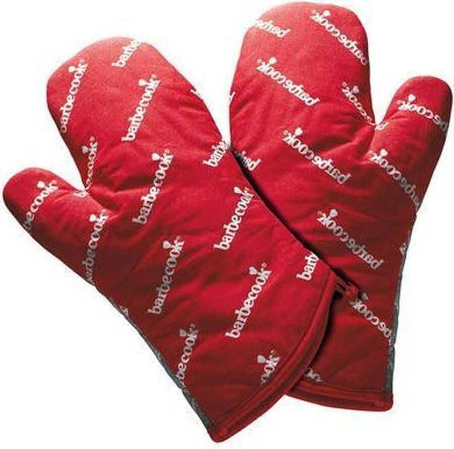Barbecook Paar Korte Handschoenen Rood