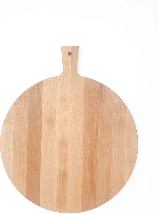 Barbedukes Ronda Tapasplank Borrelplank Rond 35 cm Ø Beukenhout Serveerplank Handvat