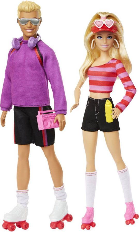 Barbie 65 jaar Fashionistas en Ken pop Geïnspireerd klassieke rolschaatserslook 1980