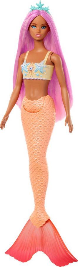 Barbie A Touch of Magic Oranje zeemeermin staart pop