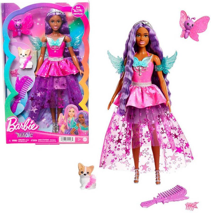 Barbie A Touch of Magic pop 32 cm Paars pop