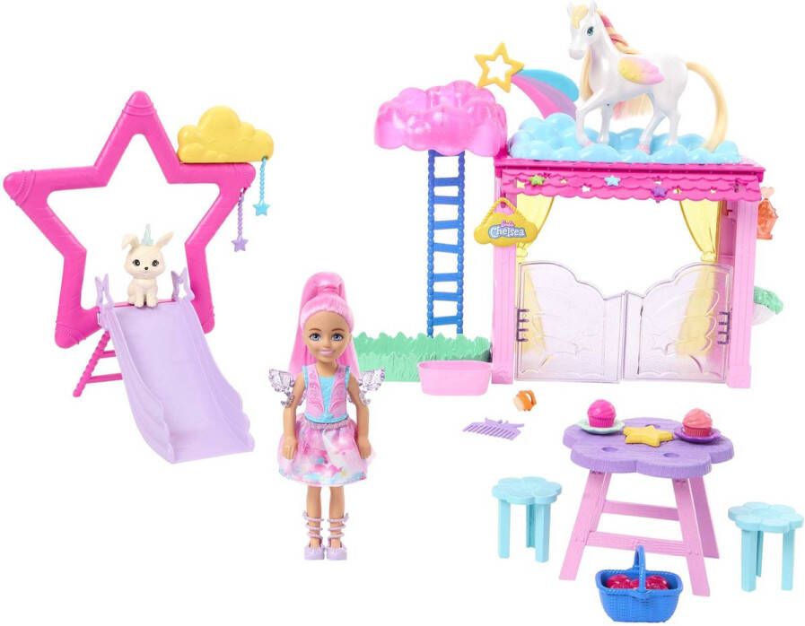 Barbie A Touch of Magic speelset Met pop en accessoires Speelfigurenset