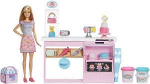 Barbie Speelset Cake Bakken En Decoreren 12-delig 23 Cm