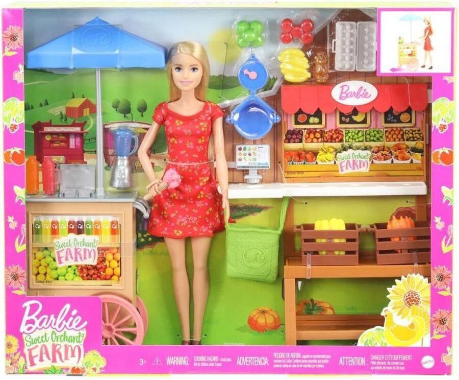 Barbie Boerenmarkt Speelset