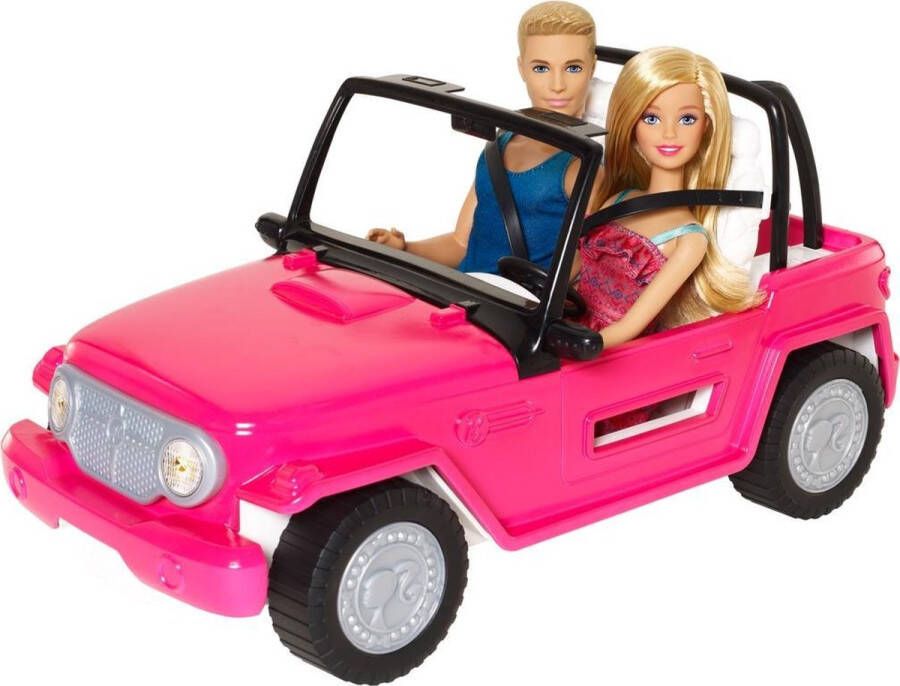 Barbie Beach Cruiser Auto met Ken & pop