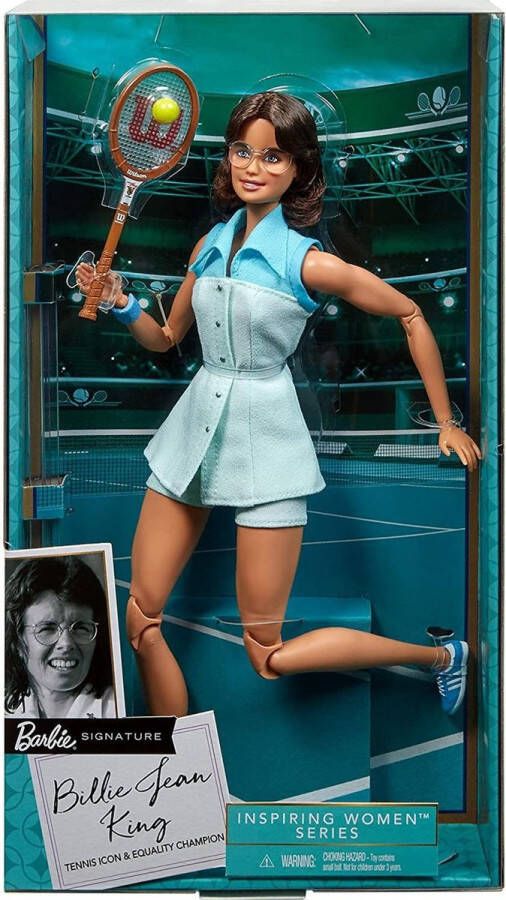 Barbie BILLIE JEAN KING INSPIRERENDE VROUWENPOP SPEELGOED COLLECTORS ITEM