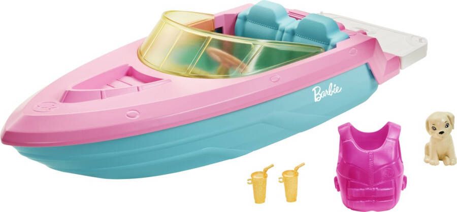 Barbie -boot Met puppy en Accessoires