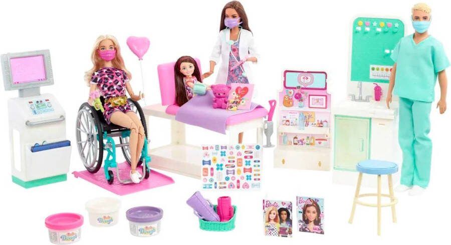 Barbie Careers Medische Speelset Ziekenhuis met dokter en Dokter Ken pop