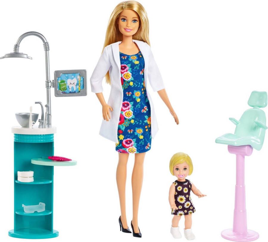 Barbie Careers Tandarts Speelset Pop met Accessoires