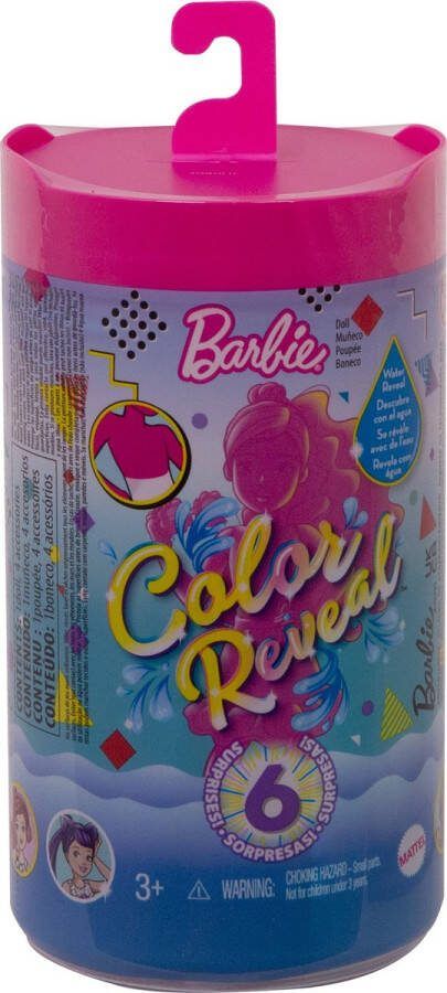 Barbie Chelsea Color Reveal Wave 5 Color Block Paint pop