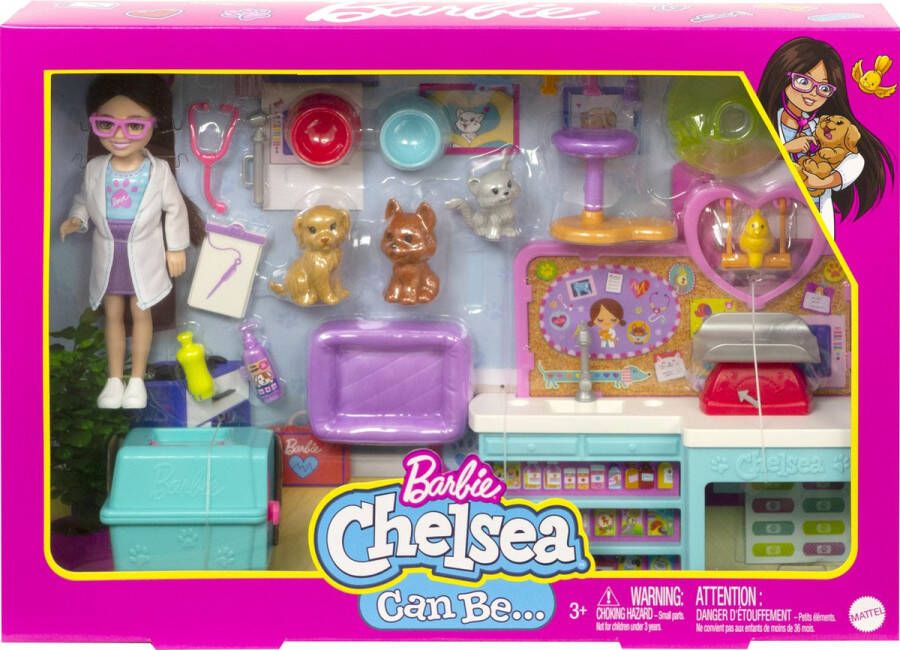 Barbie Chelsea Dierenarts Speelfigurenset